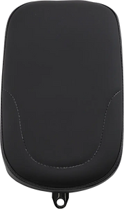 Drag Specialties Pillion Pad - Black Leather - For Harley Davidson