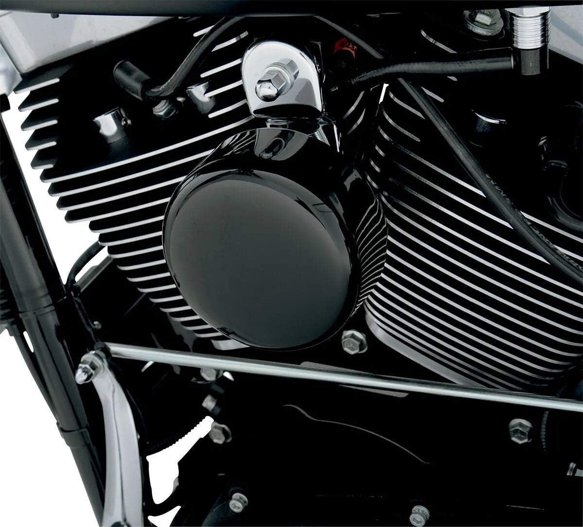 Drag Specialties Horn Cover - Black Steel, 4-5/8"