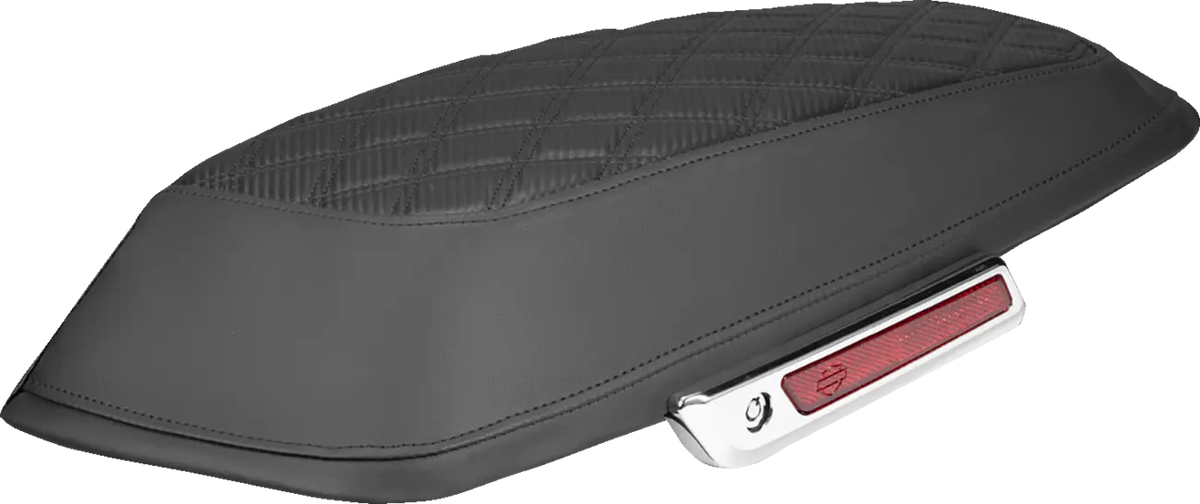 Saddlemen RoadSofa Carbon Fiber Lattice Stitch Black Saddlebag