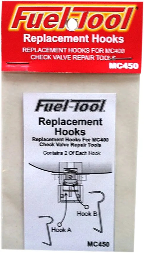Fuel-Tool Replacement Hooks Silver 4 Pack for Check Valve