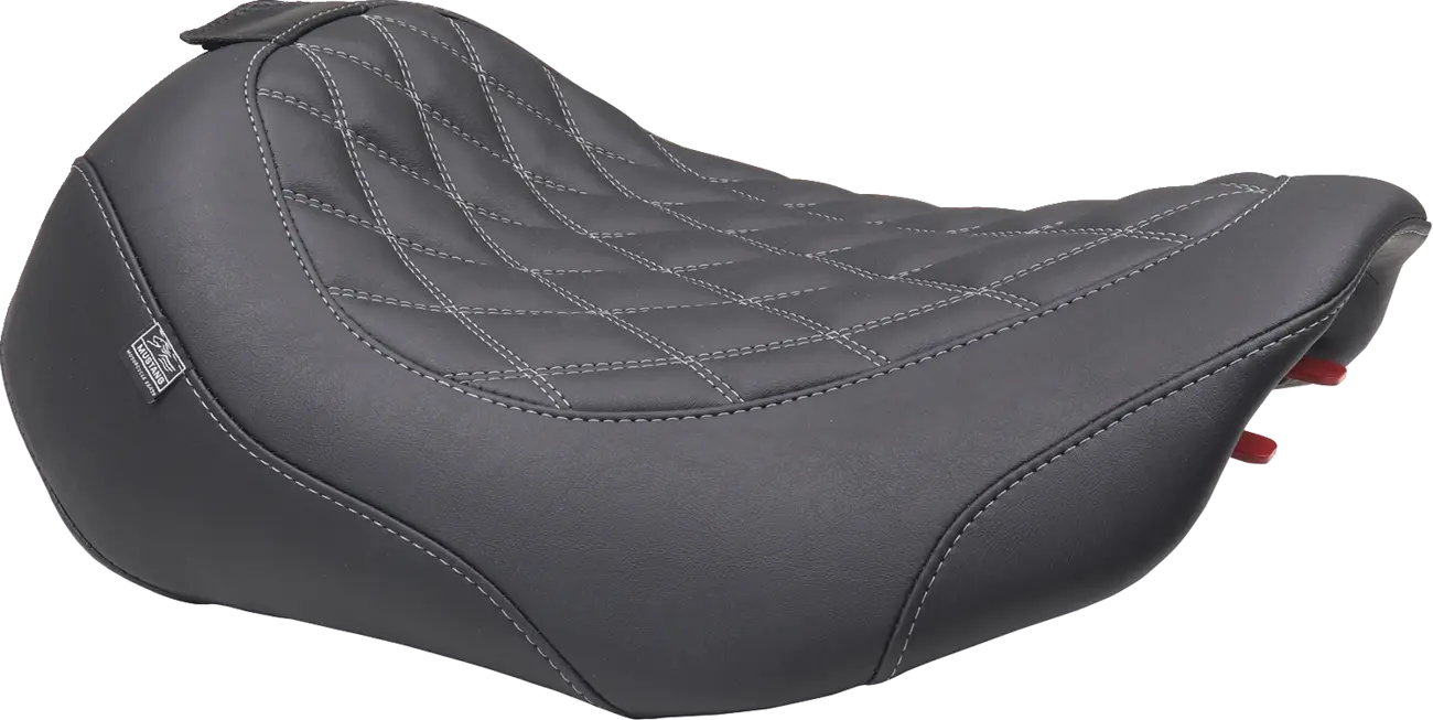Mustang Wide Tripper Solo Seat - For Harley Davidson