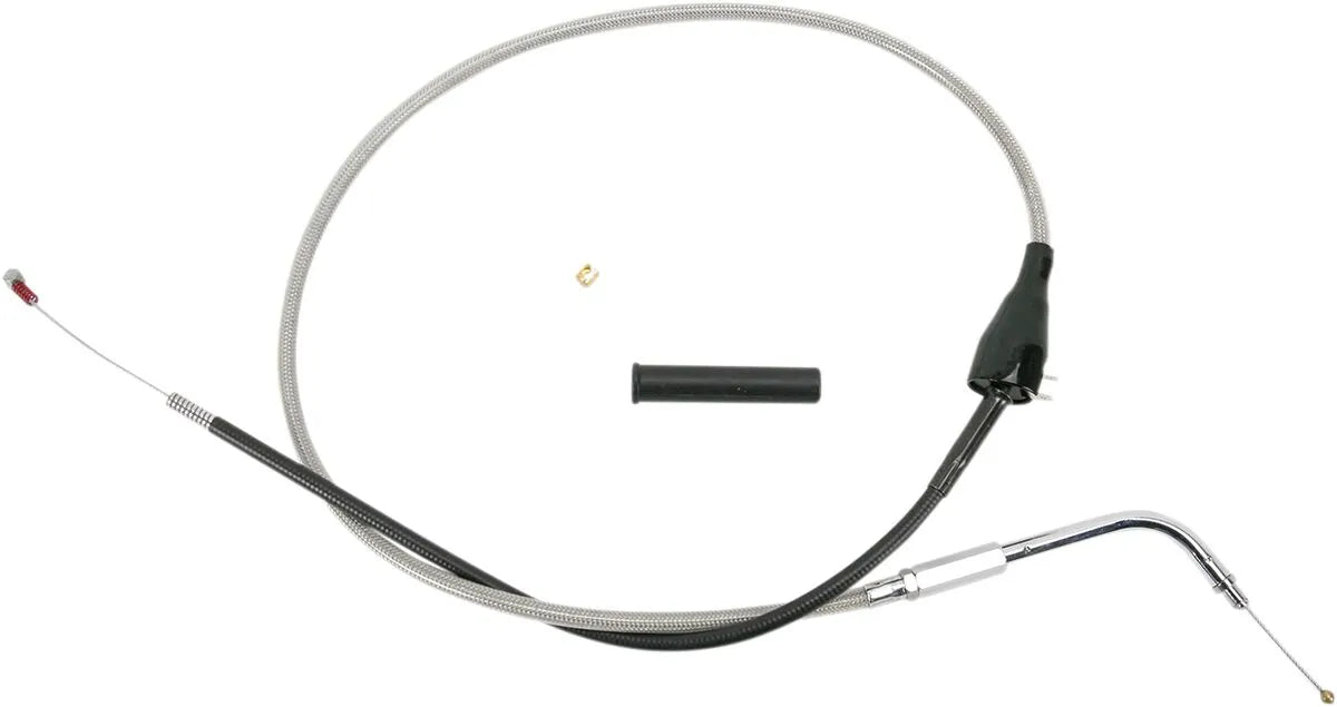 Drag Specialties Stainless Braided Idle Cable