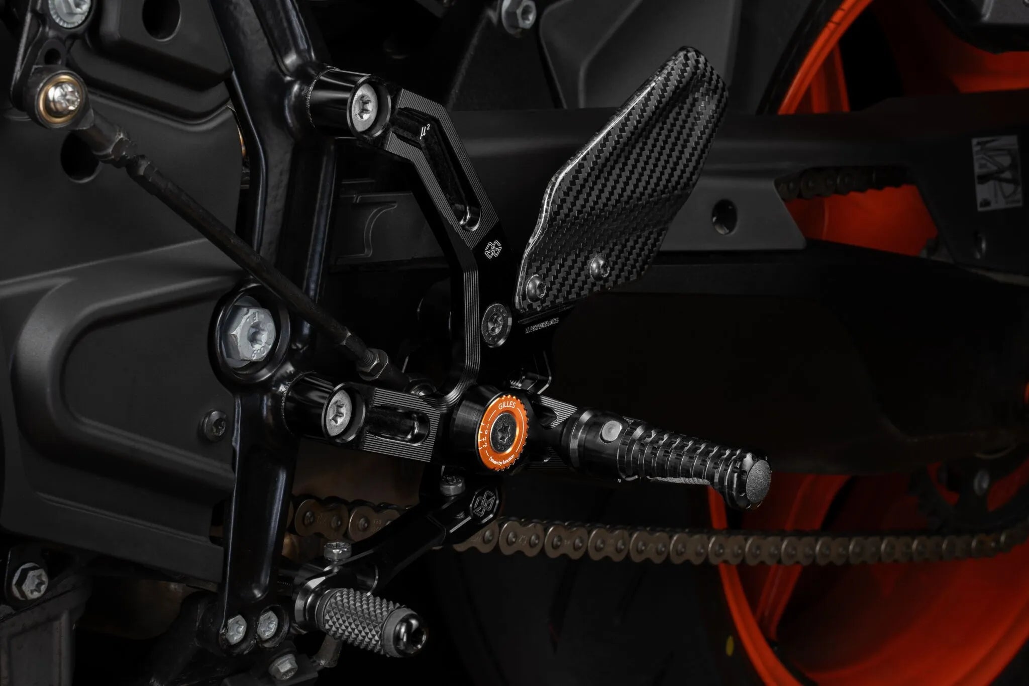 Gilles Tooling Mue2 Rearset - Ktm Adjustable Foot Pegs