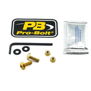 Pro Bolt Aluminium License Plate Bolt Kit - Gold