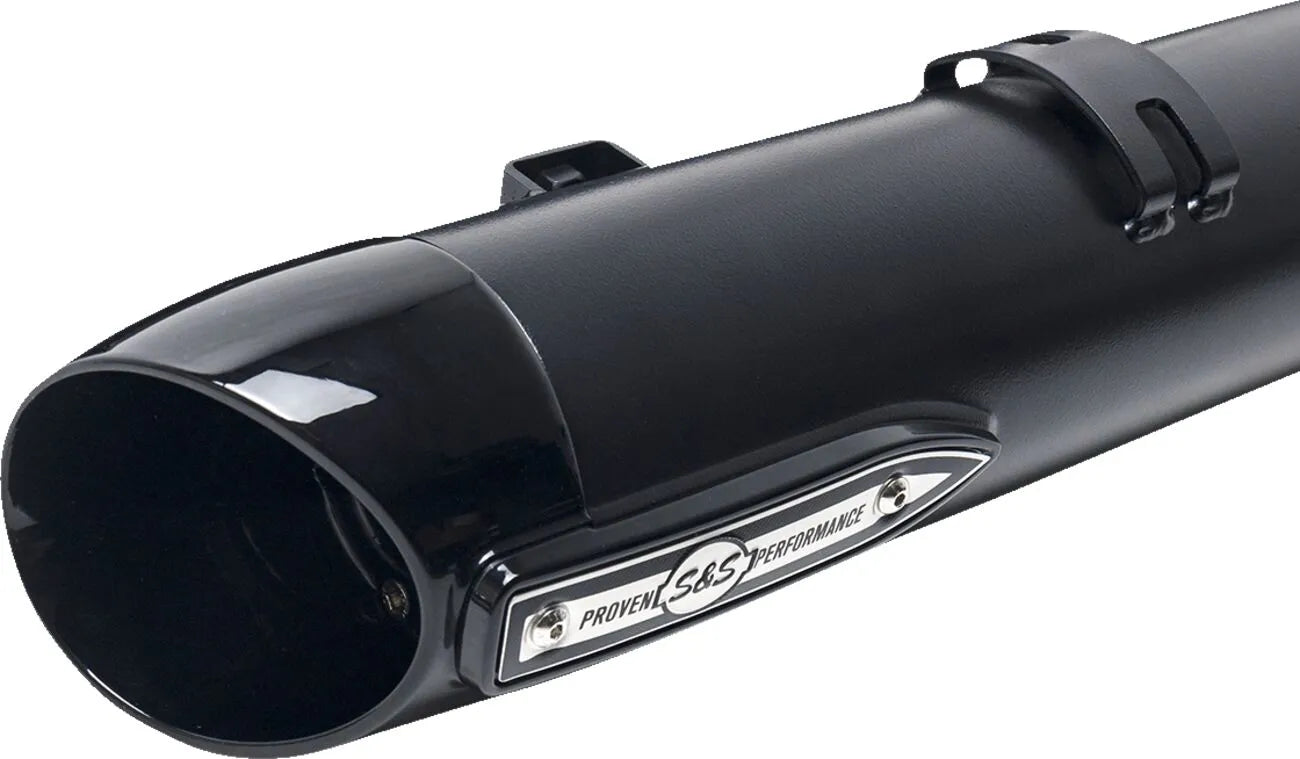 S&S Cycle 4" Broadhead Slip-on Schalldämpfer - Schwarz