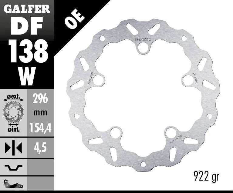 Galfer Wave Bremsscheibe Für Motorräder - Vorne