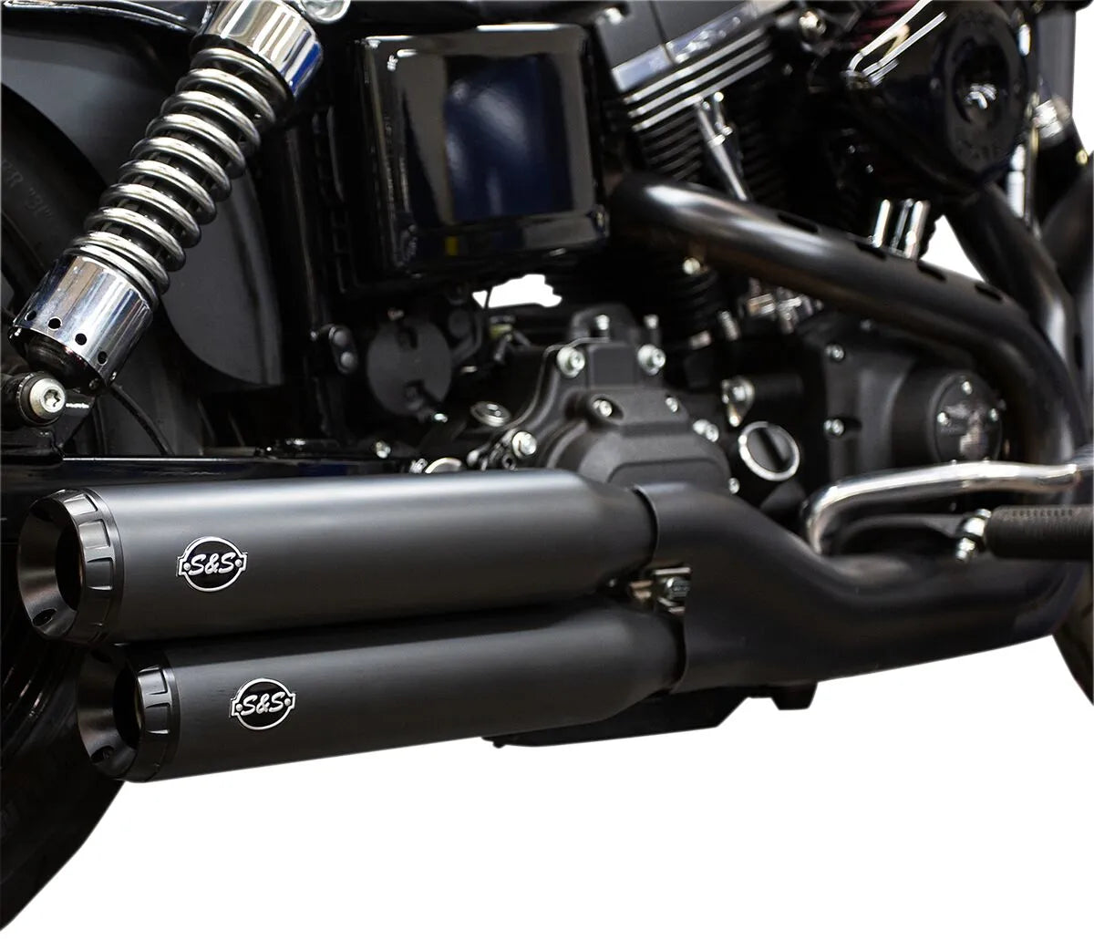 S&S Cycle Grand National Slip-On Schalldämpfer - Schwarz