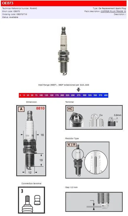 Champion S-plug Spark Plug - Enhanced Engine Performance