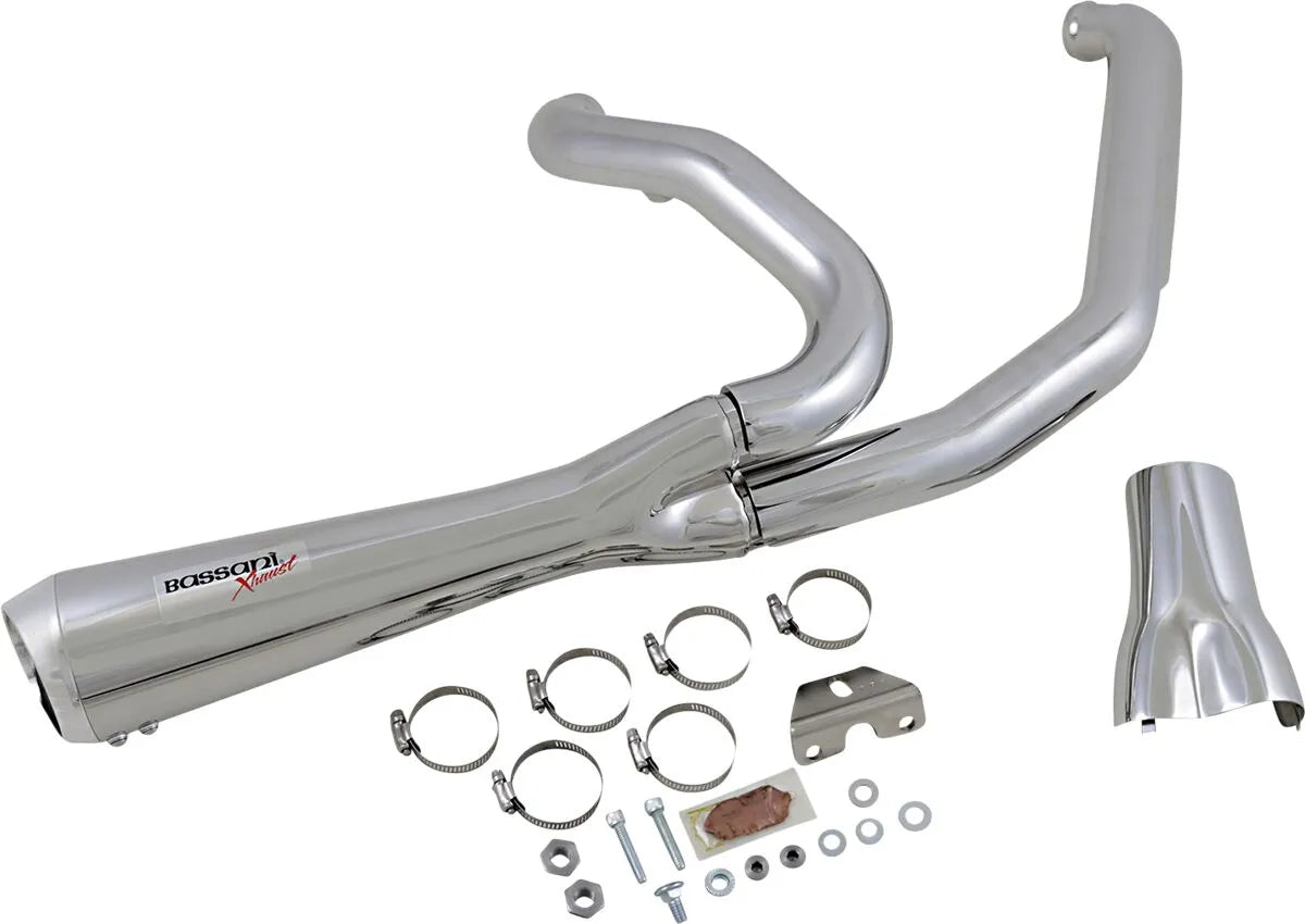 Bassani Xhaust Road Rage 2:1 Kurzes Auspuffsystem Chrom