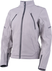 Icon Women's Merc3™ Textile Motorcycle Jacket - Gray