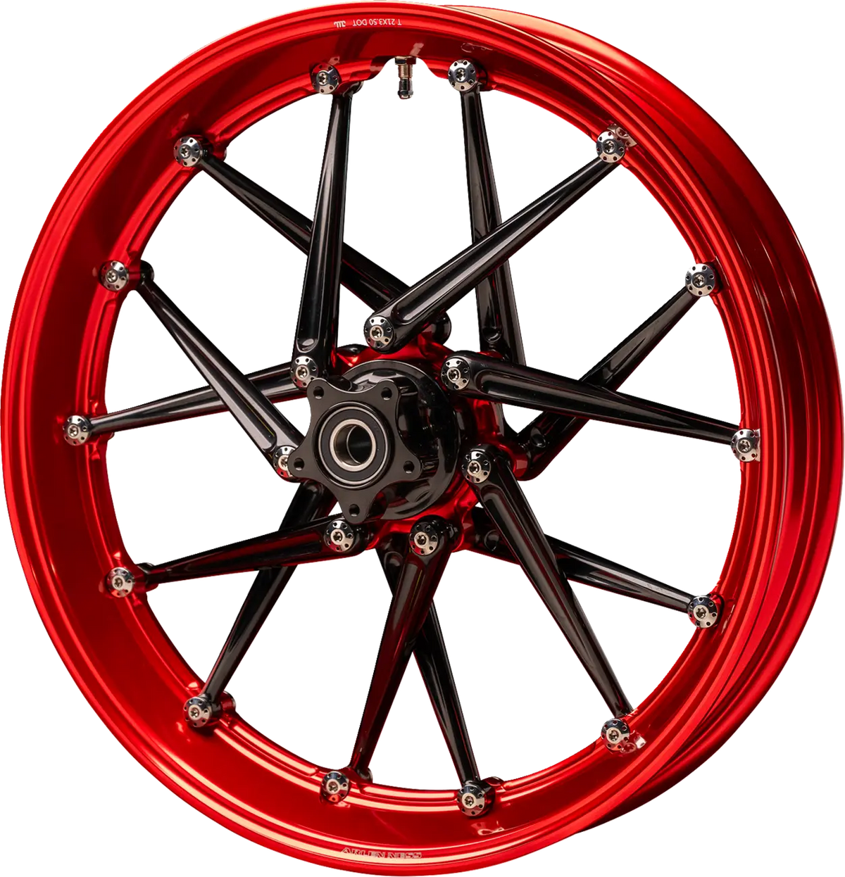 Arlen Ness Spoken Rim 21x3.50 Red/Black