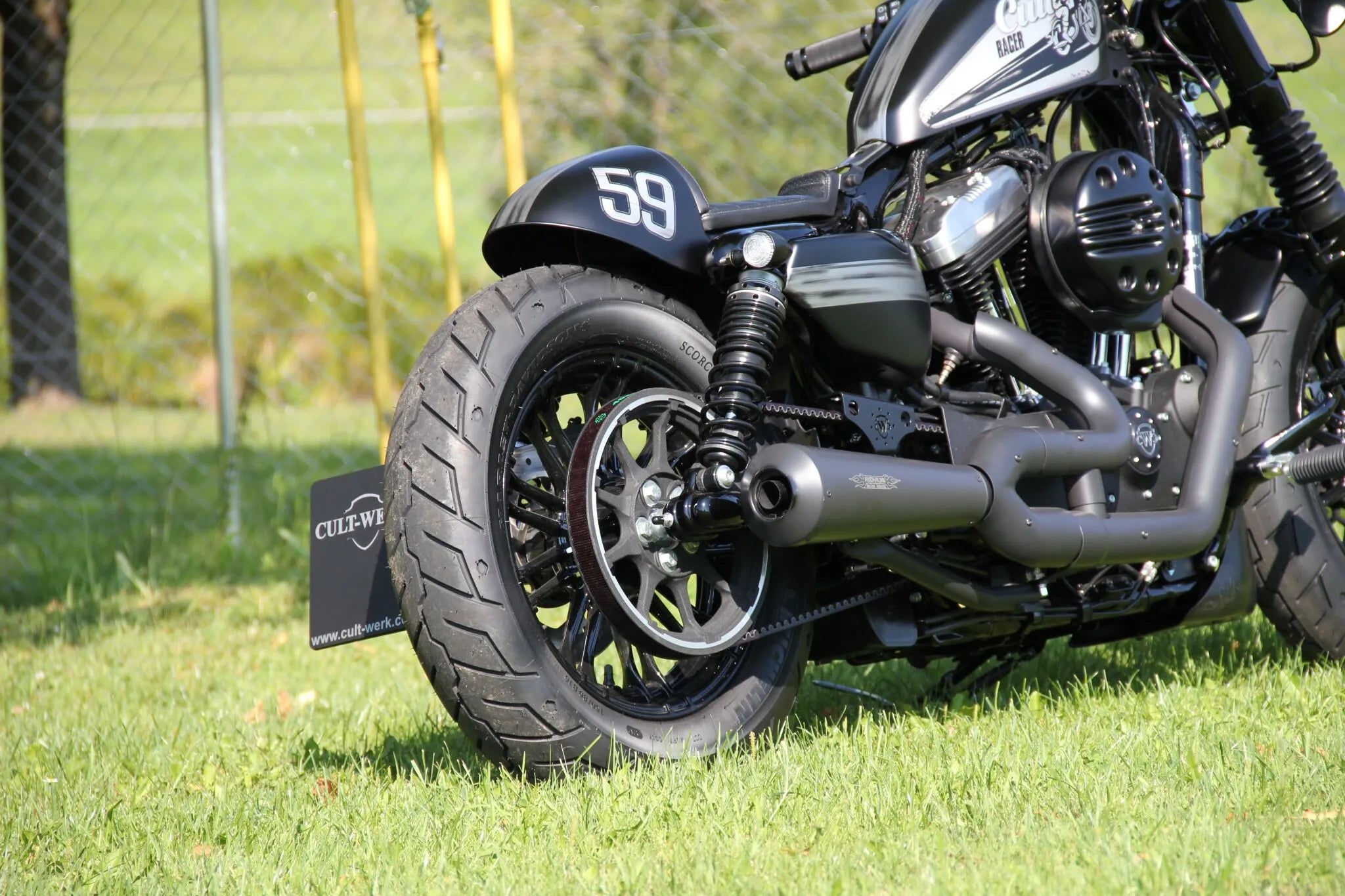 Cult Werk Rear Fender Cafe With Seat - For Harley Davidson