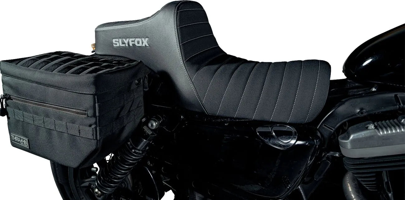 Slyfox High Noon Seat - Enhanced Comfort - For Harley Davidson