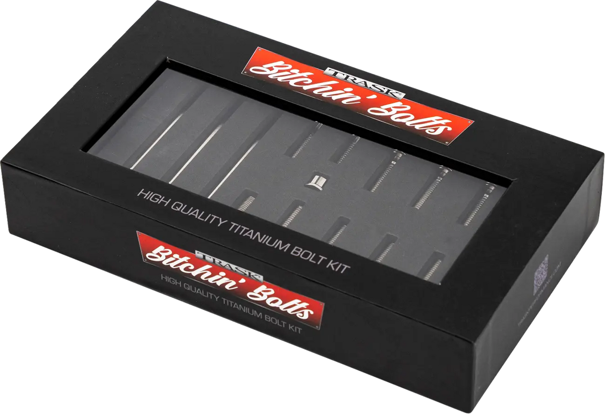 Trask Titanium 12-Point M8 Primary Cover Bolt Kit HD 2017-2026