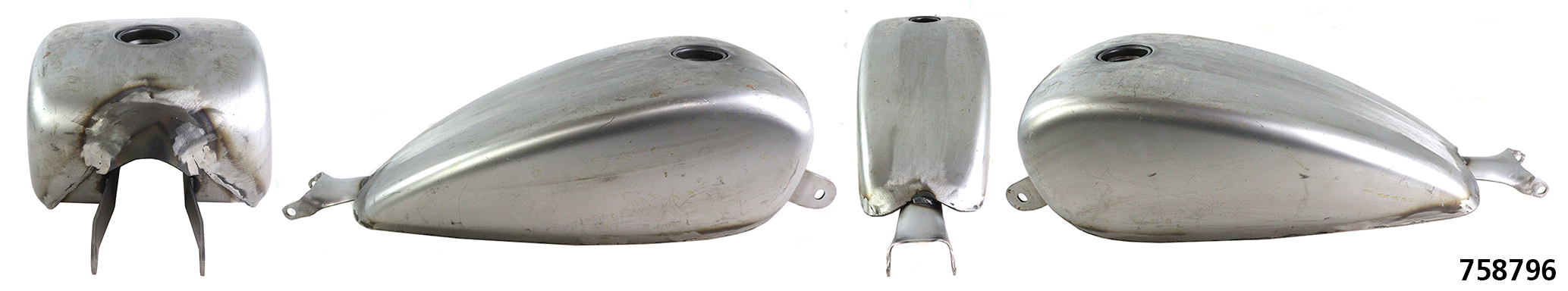 V-Twin Replica XL 2 Gallon Steel Gas Tank Raw – Gas- & Oil Tank