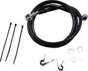 Drag Specialties Verlängerter Bremsschlauch-Kit 47.25" Schwarz Vinyl