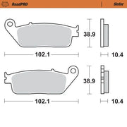 Moto-master Roadpro Sinter Bremsbelag Hinten - Hinten