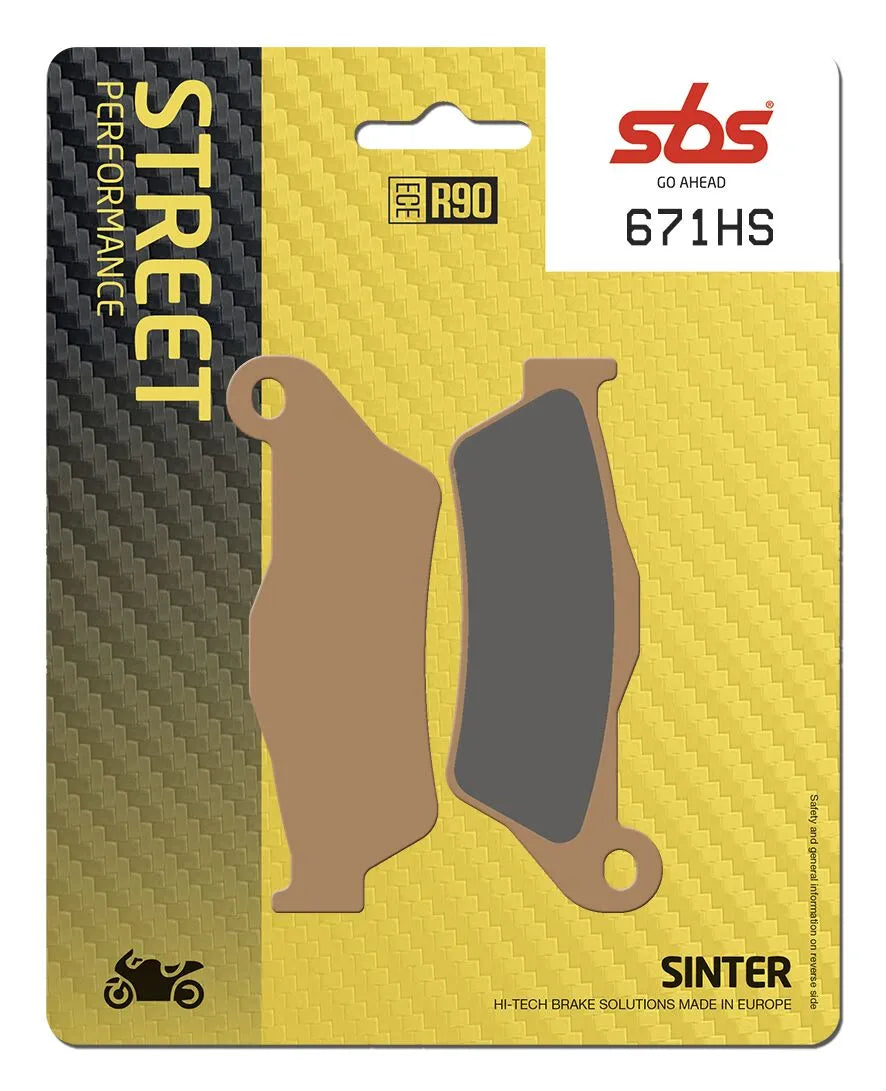 SBS HS Street Excel Sinter Bremsbeläge Vorne - Vorne & Hinten