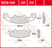 Trw Sv Series Sinter Bremsbeläge - Vorne - Vorne & Hinten