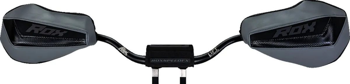 Rox Speed FX Plastic Handguards - 7/8" - Black/Grey - FT3-HG-SLT