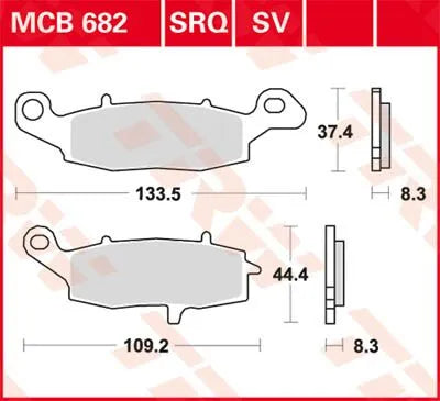 Trw Sv Series Sintermetall-Bremsbeläge - Vorne