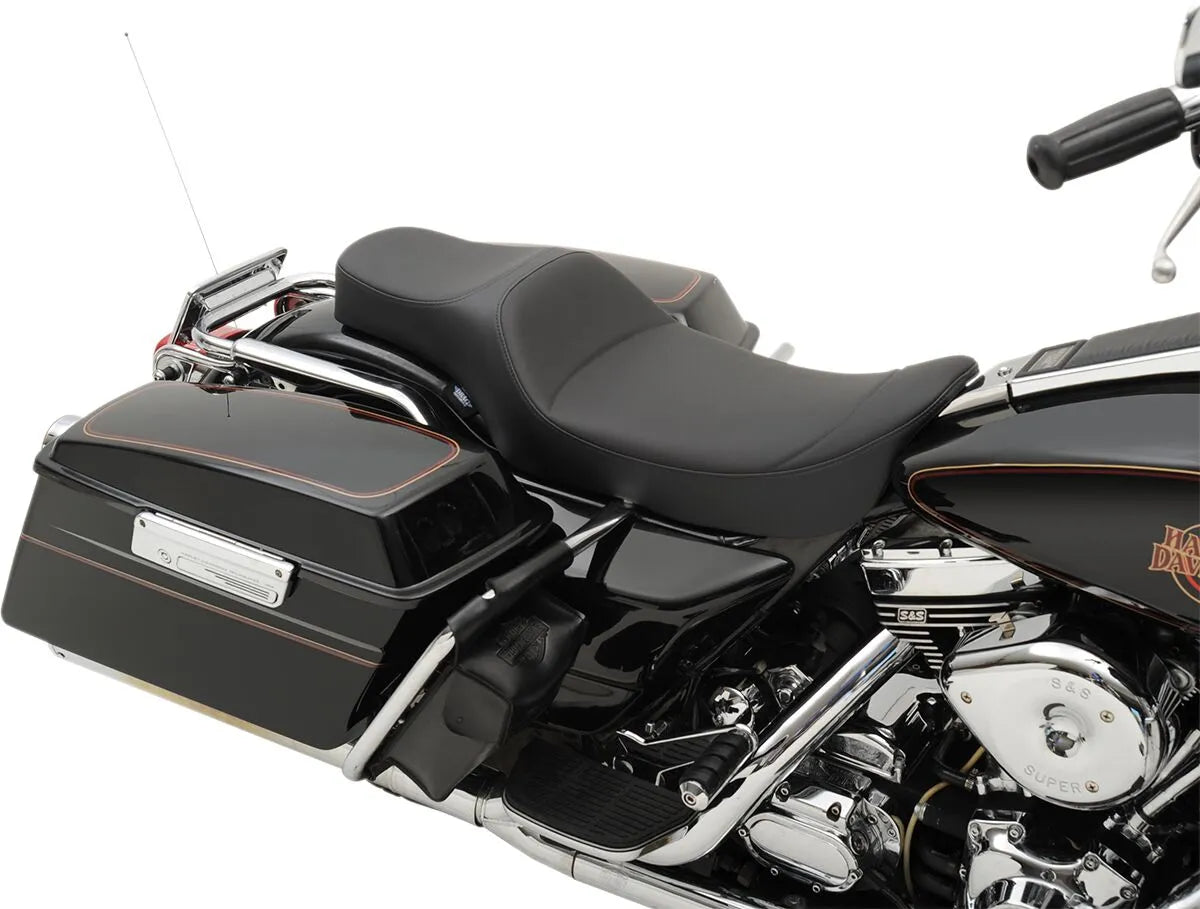 Drag Specialties Extended Reach 2-up Predator Seat - For Harley Davidson