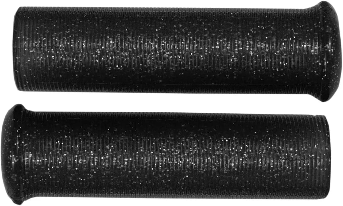 Emgo Star Fire Flake Grips - Black Sparkle