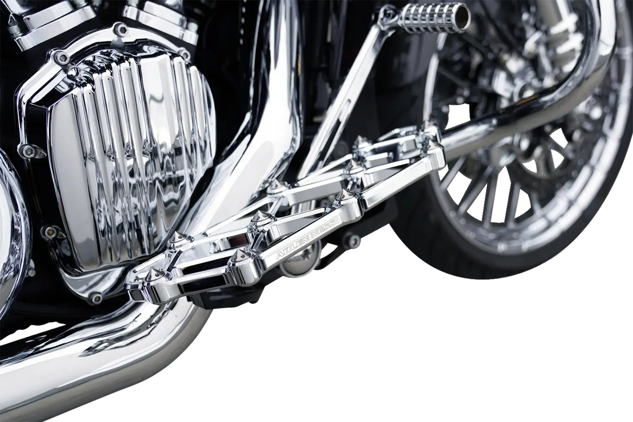 Arlen Ness Diamond Floorboards - Chrome