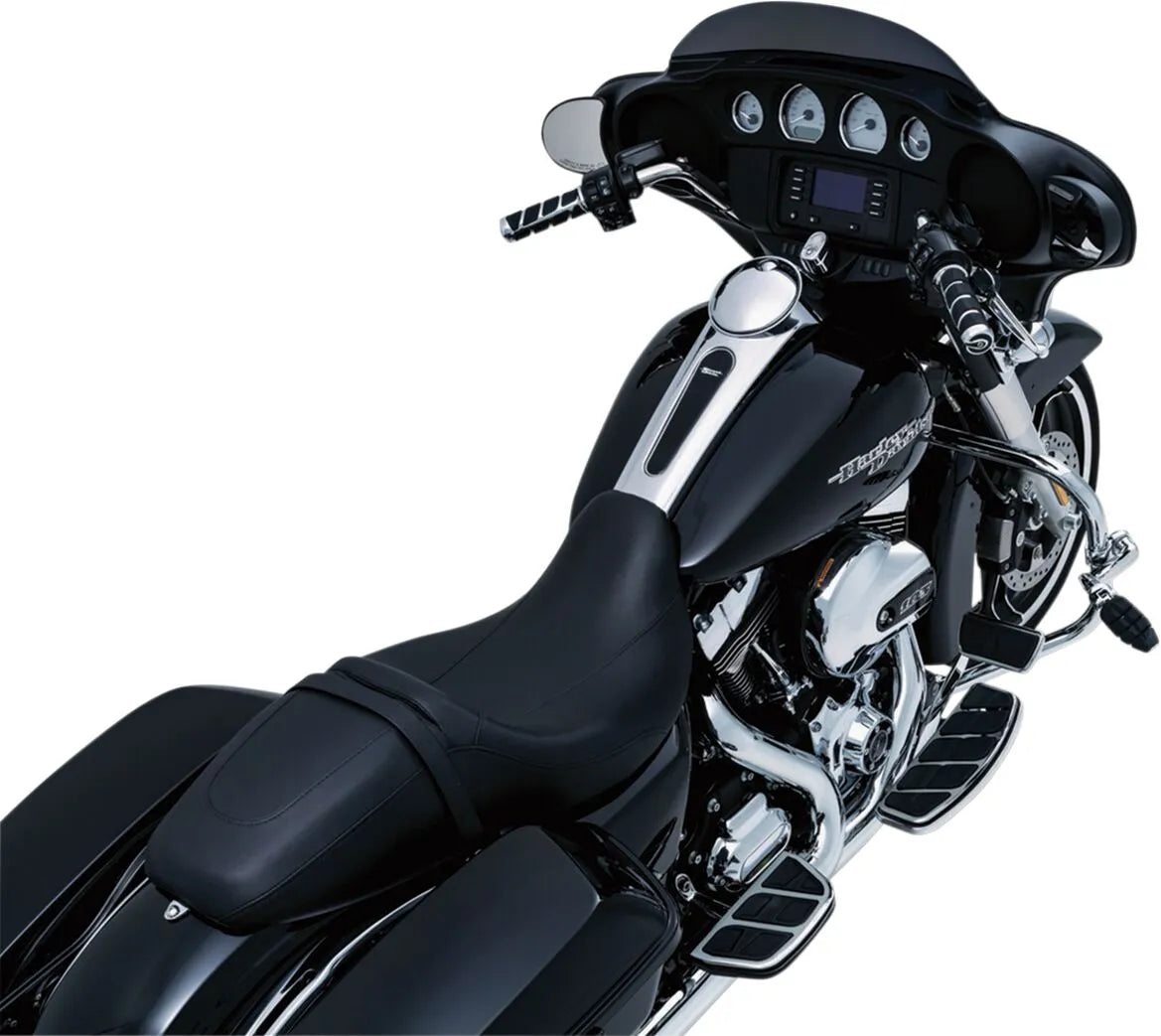 Kuryakyn Kinetic Grips - 1" Handlebar, Black/chrome