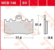 Trw Sv Series Sinter-Bremsbeläge Für Vorderbremse - Vorne