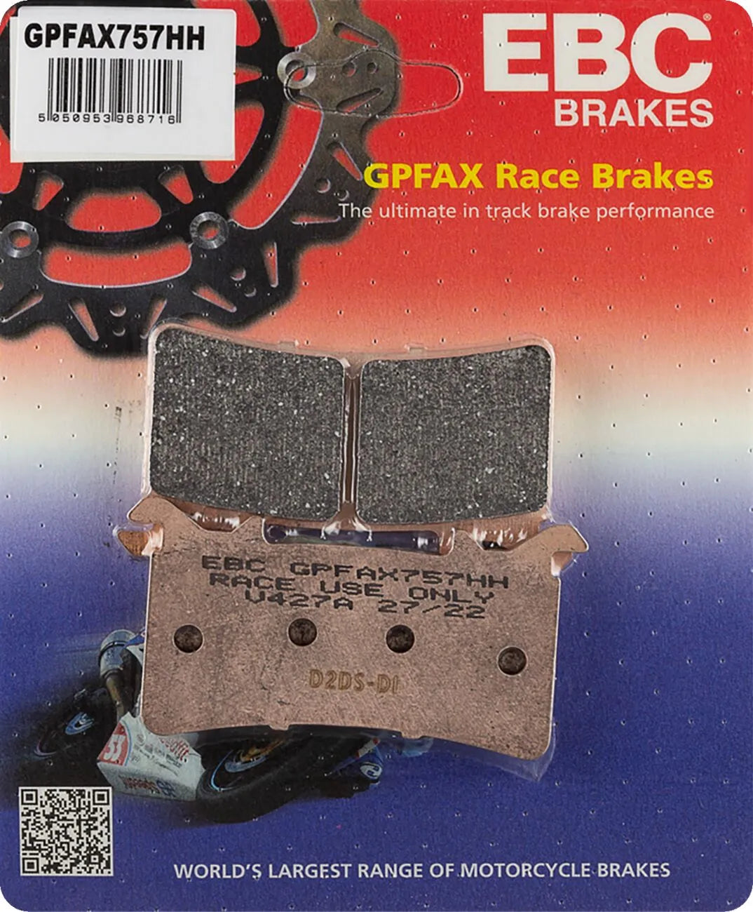 Ebc Gpfax Series Race Sintered Bremsbeläge Für Die Rennstrecke - Vorne