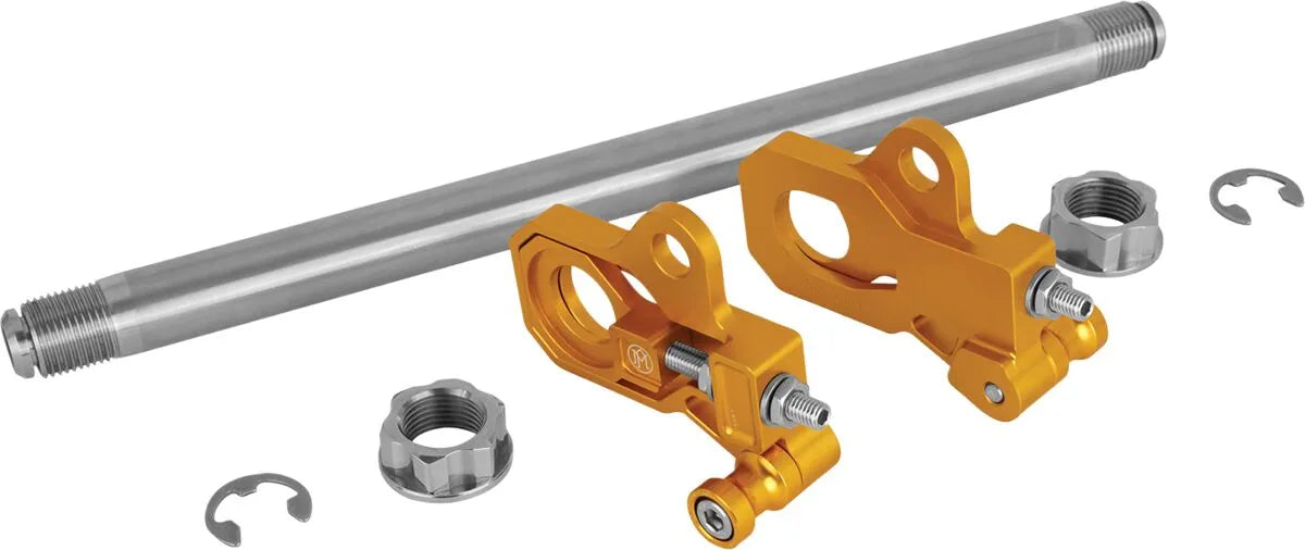 Performance Machine Axle Adjuster Kit - Gold