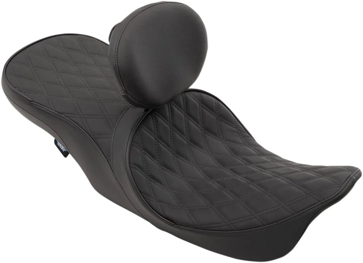 Drag Specialties 2-up Touring Seat - For Harley Davidson