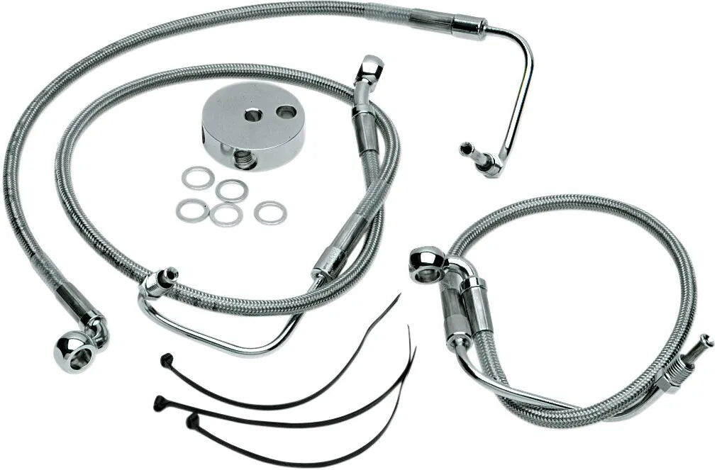 Drag Specialties Edelstahl Bremsleitung Kit