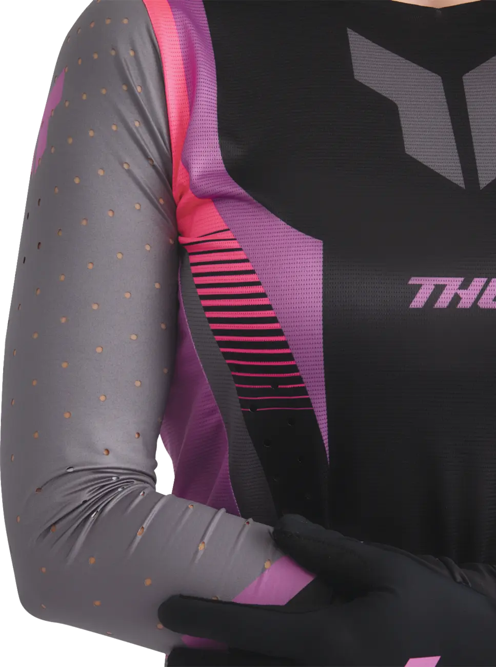 Thor Women's Sportmode Velocity Jersey - Black/Pink/Purple/Dark Gray