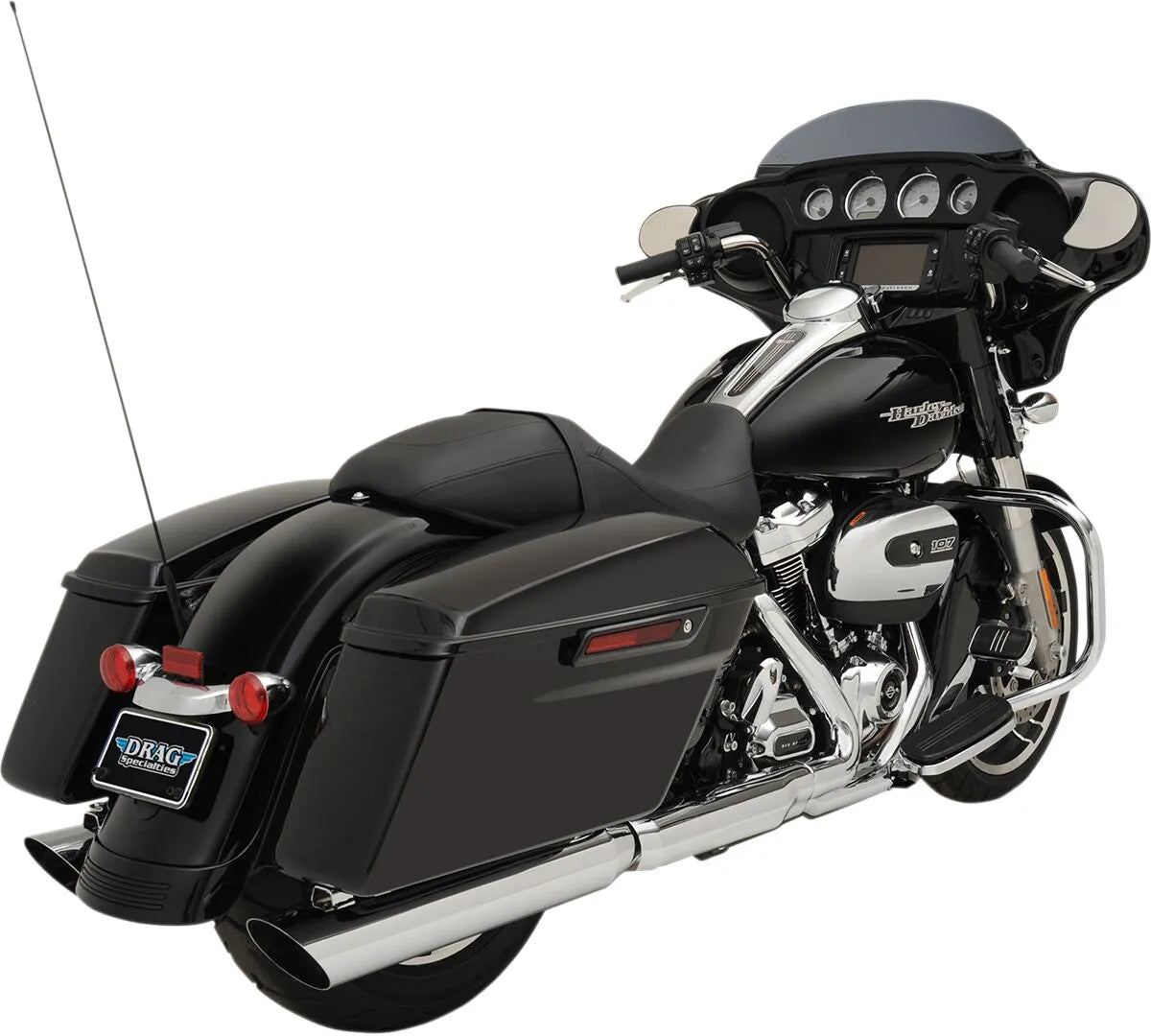 Drag Specialties Slashdown Slip-On Schalldämpfer - Chrom