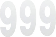 Factory Effex Standard Numbers - 8" White Number 9
