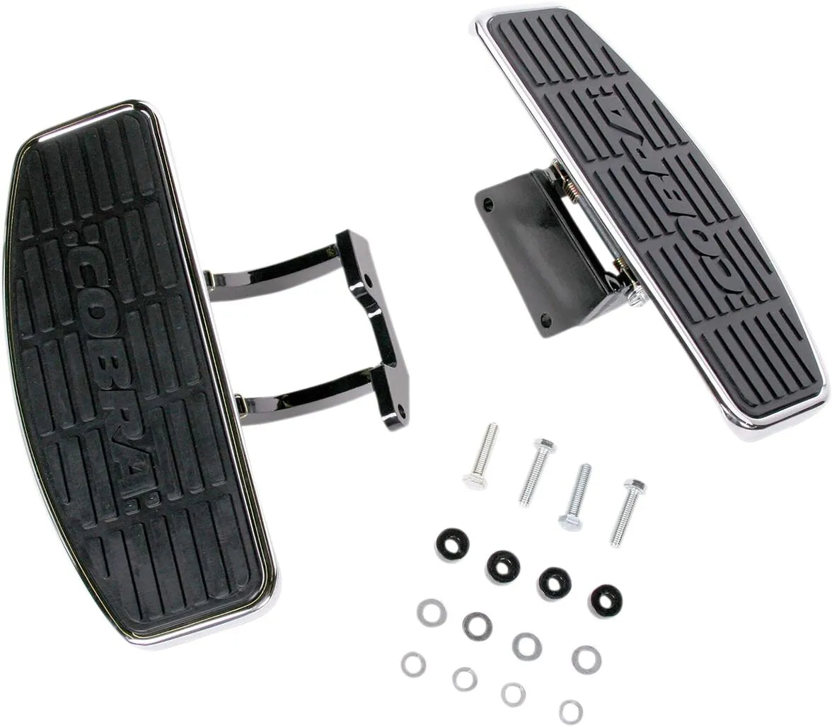 Cobra Classic Floorboard Kit - Chrome/black