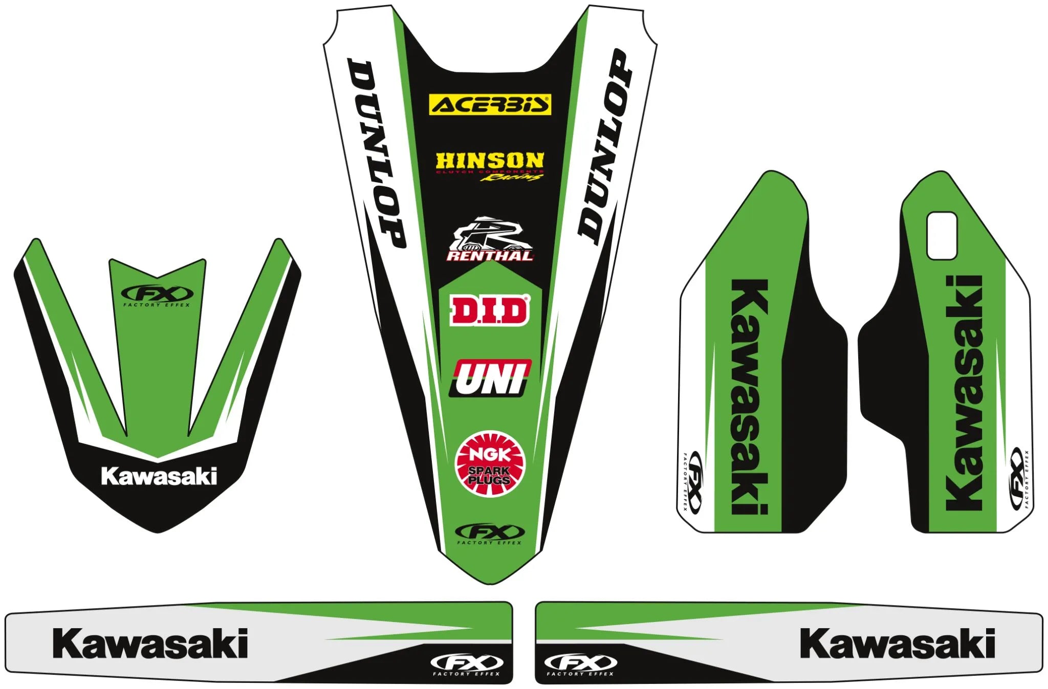 Factory Effex Trim Graphics Kit For Kawasaki