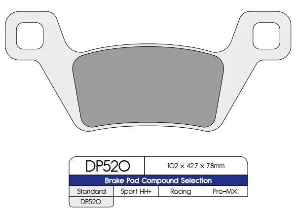 Dp Brakes Standard Sintermetall Bremsbeläge - Vorne