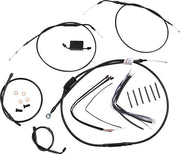 Burly Brand Extended Handlebar Cable & Brake Line Kit for ABS