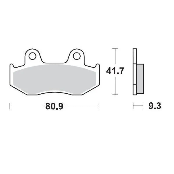 Moto-Master Racing Bremsbeläge Atv Sintermetall - Hinten