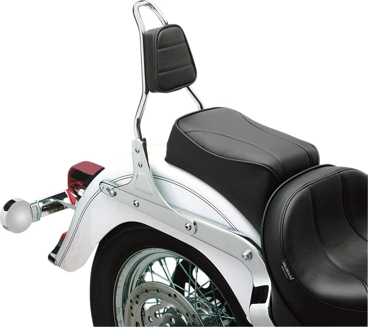 Drag Specialties Tapered Backrest Pad - Black Vinyl