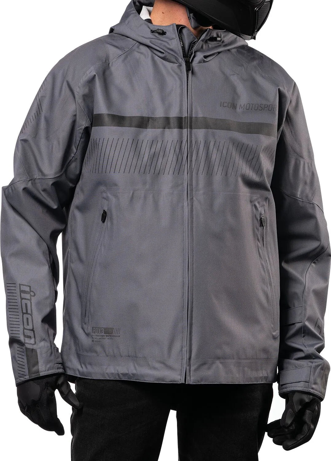 Icon Pdx3™ All Weather Motorcycle Jacket For Men - Gray