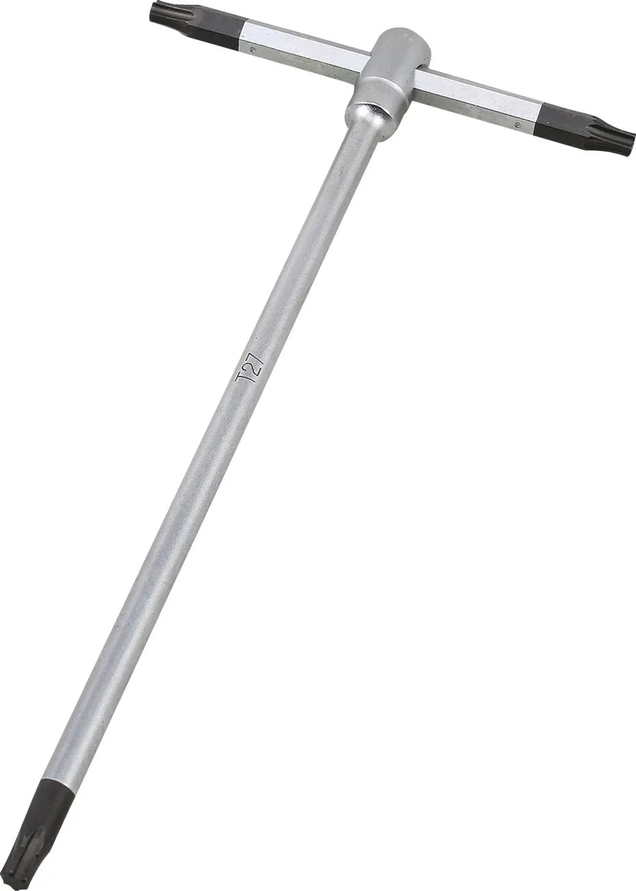 Bikeservice T-Handle Torx Wrench T27 180mm Silver
