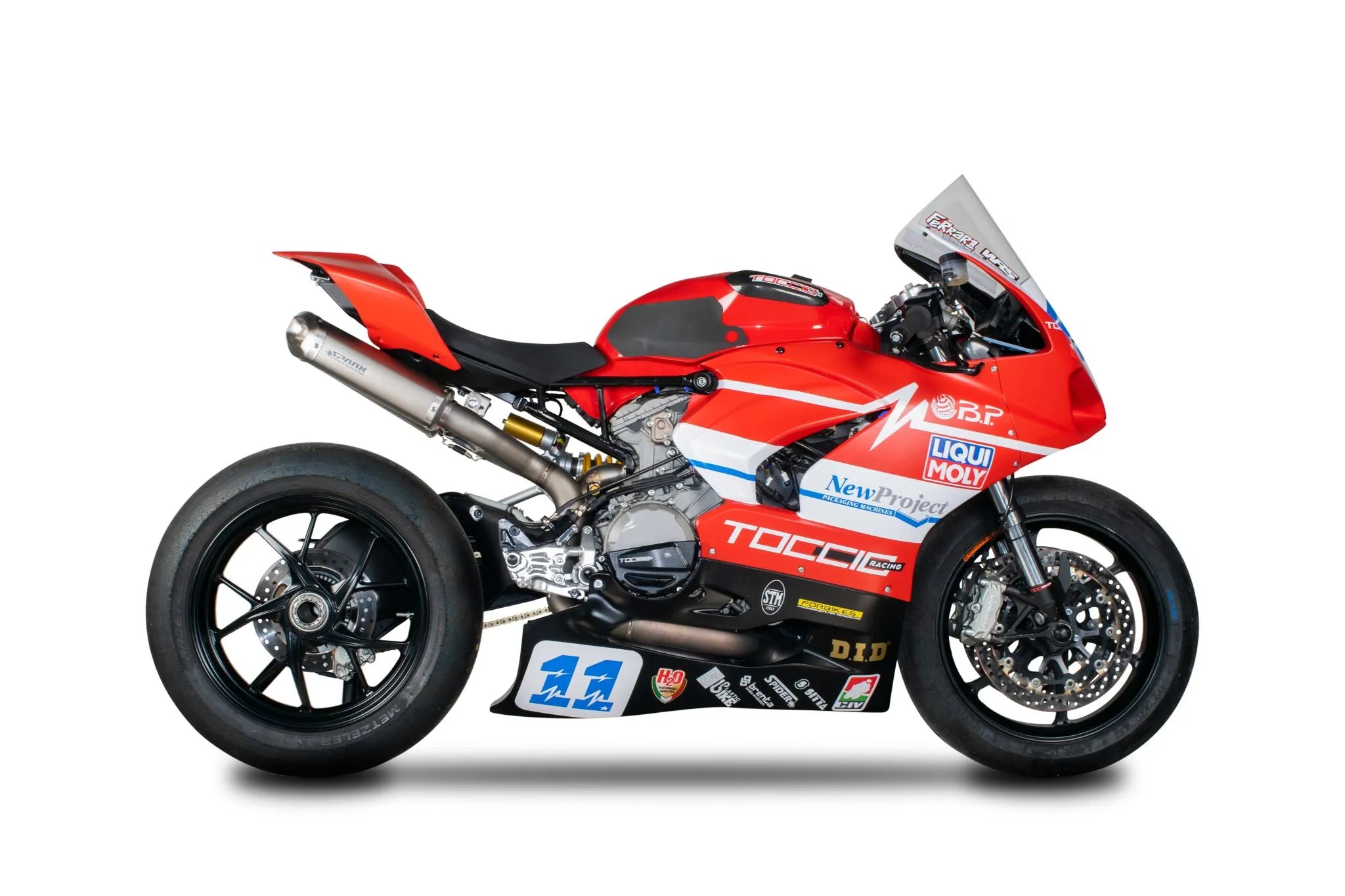 Spark Rechteckiges Voll-Titan-Auspuffsystem