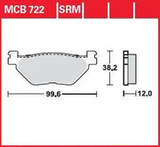 Trw Srm Series Gesinterte Scooter-Bremsbeläge - Hinten