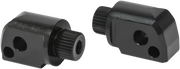 Arlen Ness Splined Peg Mount - Black Aluminum