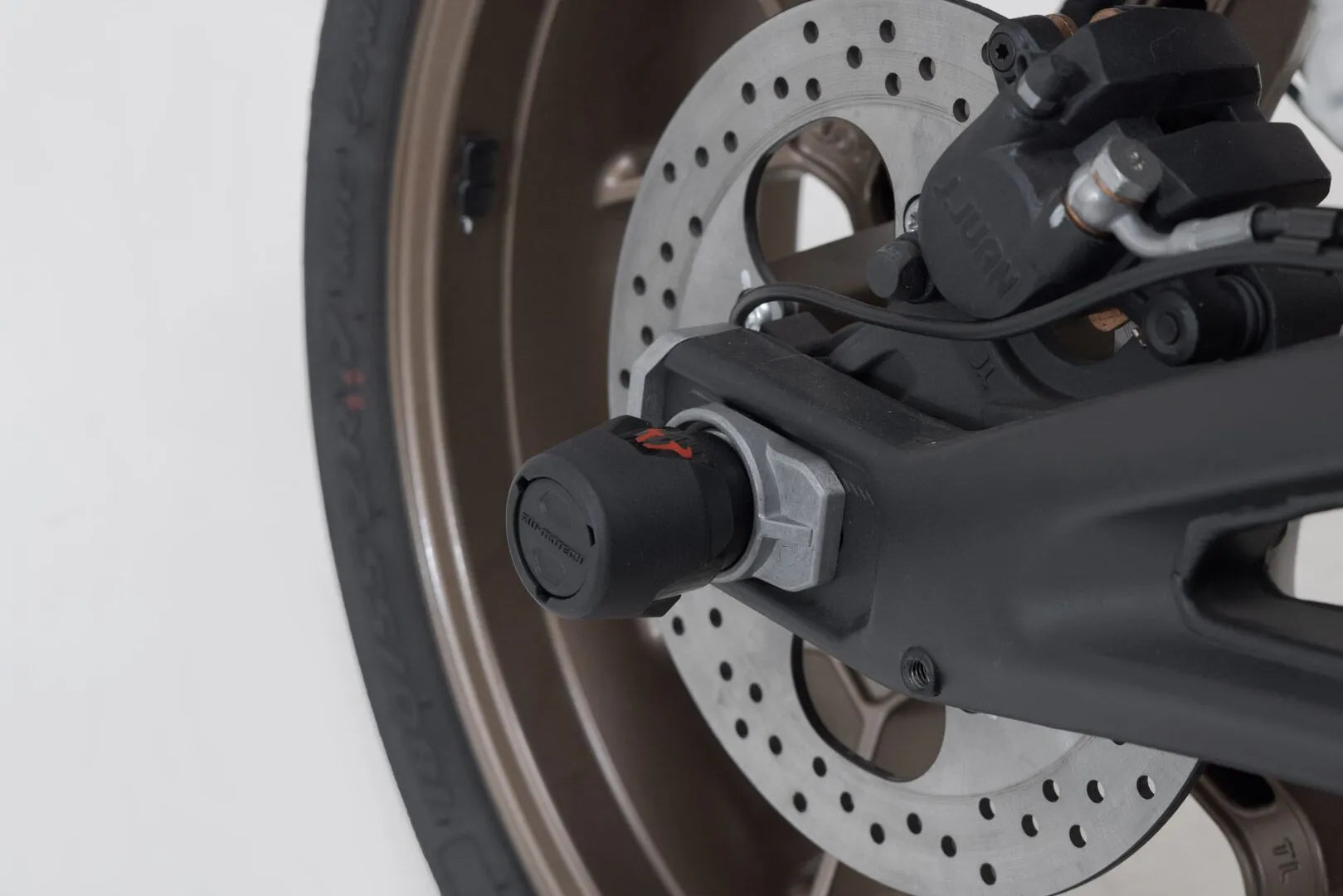 Sw-motech Rear Axle Slider Set For Motorcycle Swing Arms