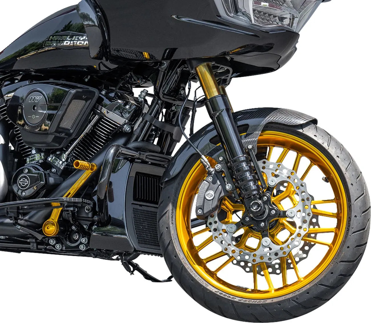 Arlen Ness Cafe Carbon Fiber Front Fender for 19" Wheel